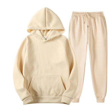 Hooded Pullover Tracksuit Set