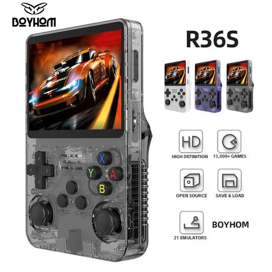 Portable Retro Game Console R36S - 64 or 128 GB Storage for 15,000+ Classic Games