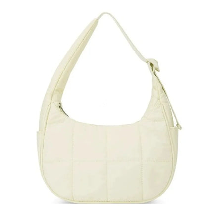 Quilted Nylon Tote Handbag