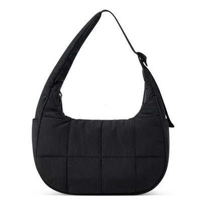 Quilted Nylon Tote Handbag