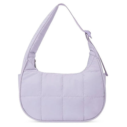Quilted Nylon Tote Handbag